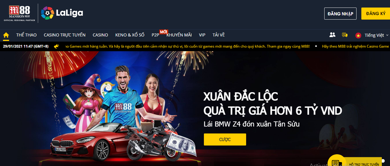 Nhà cái M88 trên thực tế đã có rất nhiều năm hoạt động trên thị trường cá cược trực tuyến