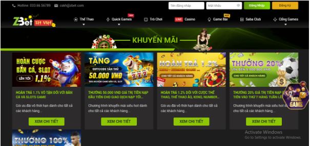 Zbet  mang đến cho người chơi rất nhiều chương trình khuyến mãi hấp dẫn