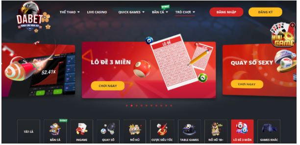 Dabet cung cấp lô đề 3 miền đến cho người chơi