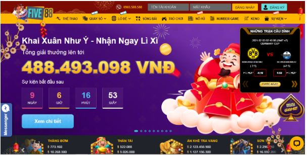 Nhà cái FIVE88 không bao giờ lừa đảo khách hàng