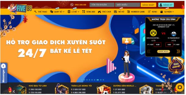 Đội ngũ nhân viên chăm sóc khách hàng của FIVE88 rất nhiệt tình, chuyên nghiệp