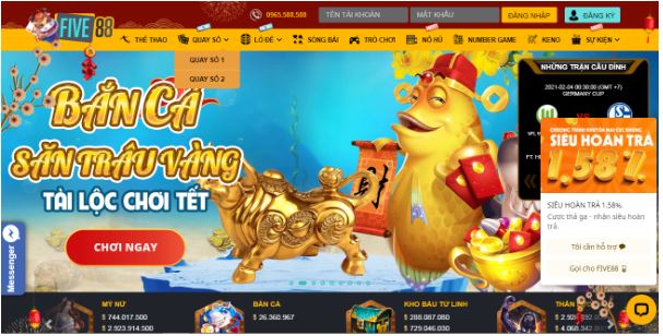 FIVE88 là một nhà cái chất lượng, uy tín