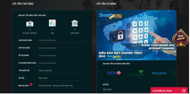 Cách rút tiền nhà cái LUCKY vô cùng đơn giản 