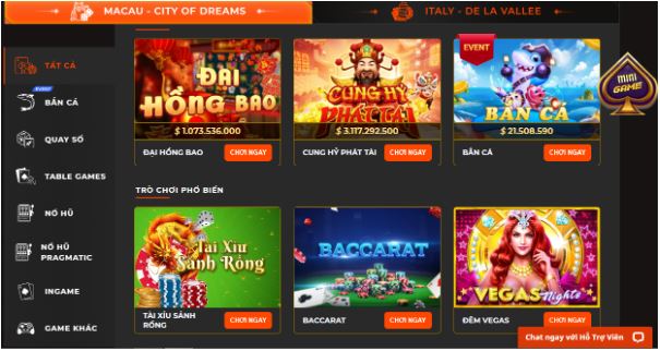 Kho slot game của nhà cái giải trí không giới hạn
