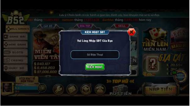 B52 cũng vô cùng xem trọng vấn để bảo mật dữ liệu cho khách hàng