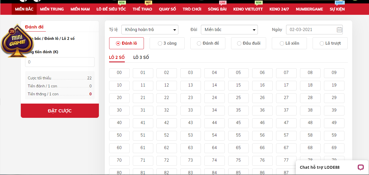 So với lô đề thường thì lô đề siêu tốc tại nhà cái Lode88 được nhiều người lựa chọn hơn